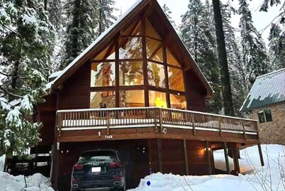 ★ Most Lux A-Frame Panoramic View Yosemite West Cabin - NEW AC and EV Charger ★