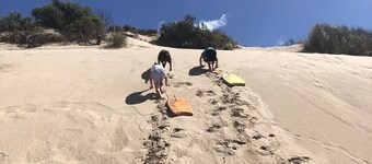 BEACH SHACK retreat w/bungalow in The Honeysuckles -  Behind the ocean!