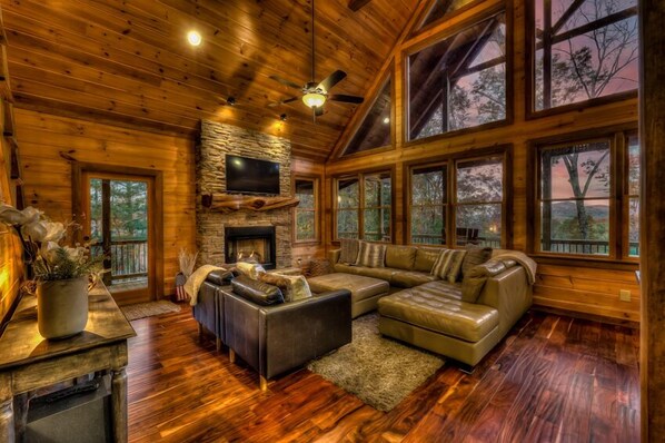 Televisión, chimenea y tenis de mesa 