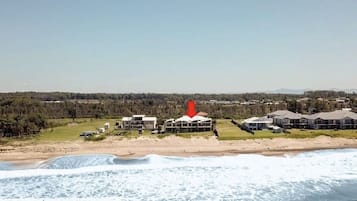 Accommodatie ligt op het strand