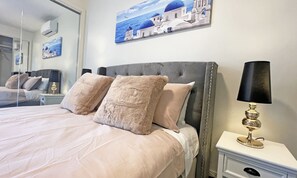 4 bedrooms, individually decorated, individually furnished, desk