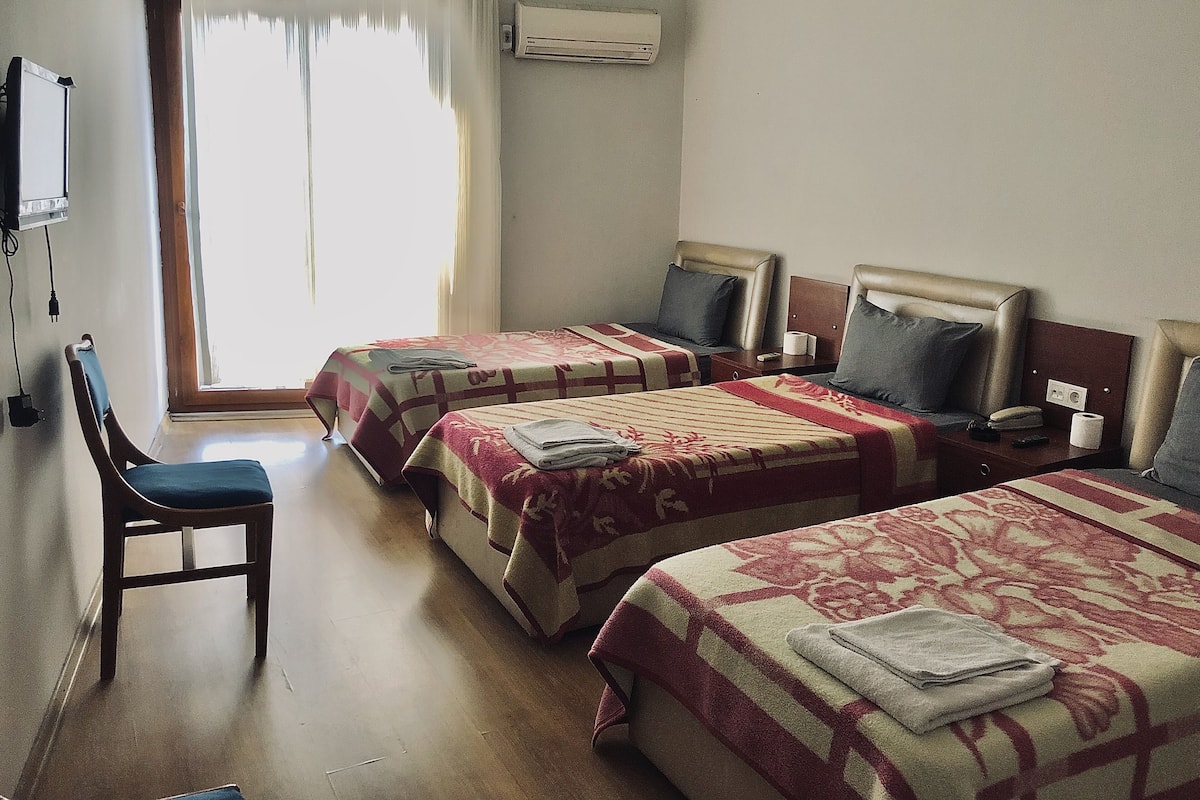 Classic Triple Room | Desk, laptop workspace, WiFi (free), bed sheets