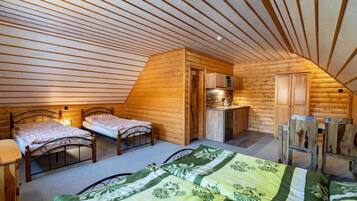 5 makuuhuonetta, työpöytä, Wi-Fi