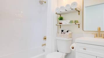 Hair dryer, towels