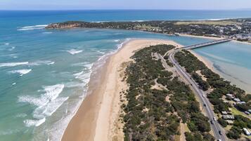 Beach nearby, sun-loungers