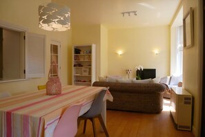 Living area - Albatros C0 - 2-bedroom apartment with garden a few steps from the sea (De Haan)
