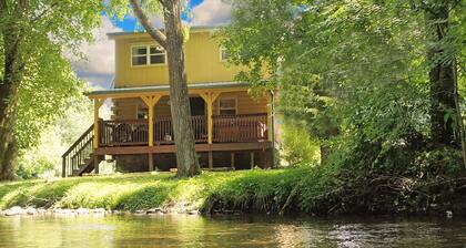 Yellow Cabin on the River