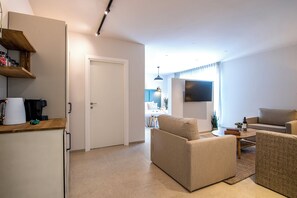 Klil deluxe suite | Minibar, bureau, espace de travail pour ordinateur portable