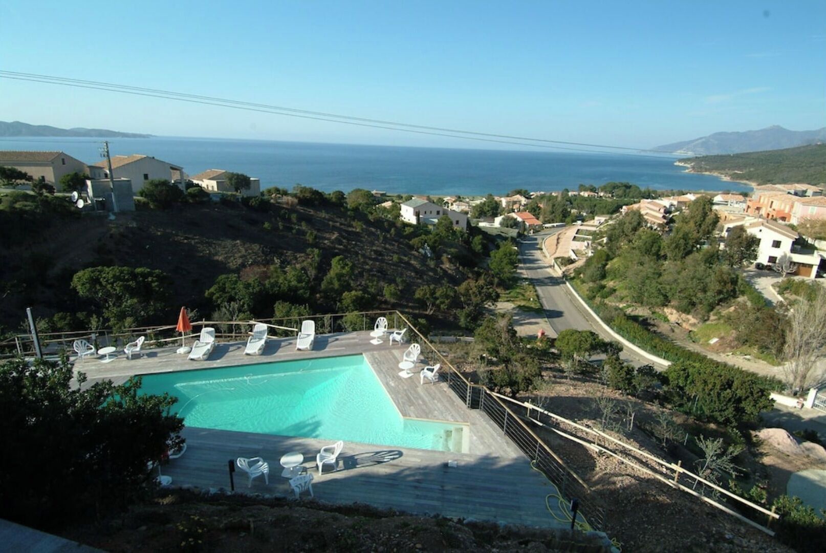 Piscine extérieure, piscine chauffée