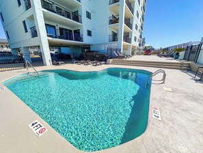 Pool - Shalimar 3B! Oceanfront Bliss! 2BR Condo with Balcony Access from BOTH Bedrooms! (North Myrtle Beach)