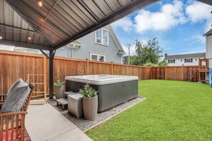 Terrace/patio - This church, converted to a full-time residence, was built in the 1800's but has been updated to modern standards. (Enumclaw)