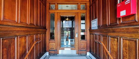Interior entrance