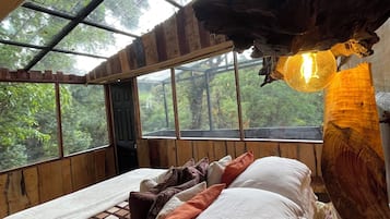 Cabaña panorámica | Wifi gratis y ropa de cama