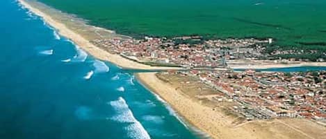 Vlak bij het strand