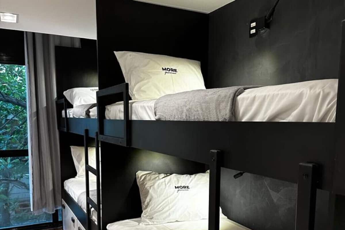 Dormitorio compartido básico | 1 habitación, minibar, wifi gratis y ropa de cama