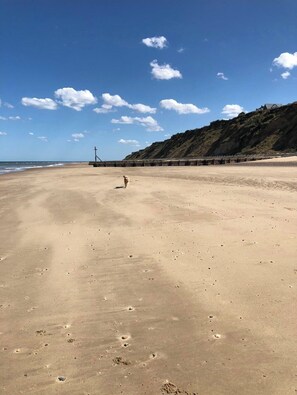 Beach nearby, sun-loungers