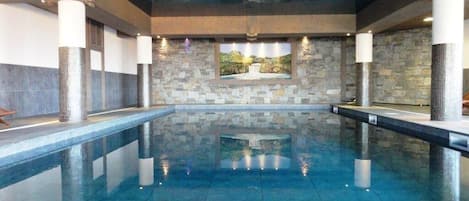 Indoor pool, a heated pool
