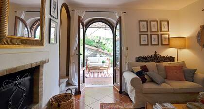 Vacation home with hillside view and pool