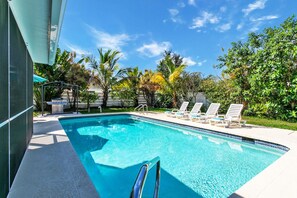 A heated pool
