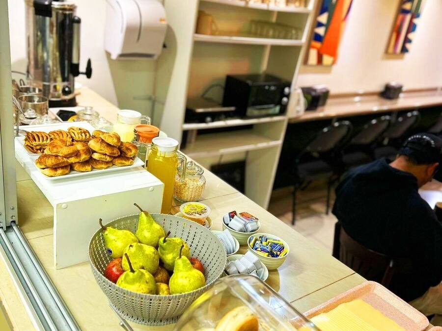 Free daily buffet breakfast