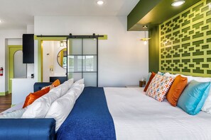 Kabin, 1 Tempat Tidur King, hot tub, pemandangan gunung | 1 kamar tidur, Wi-Fi gratis, dan seprai linen