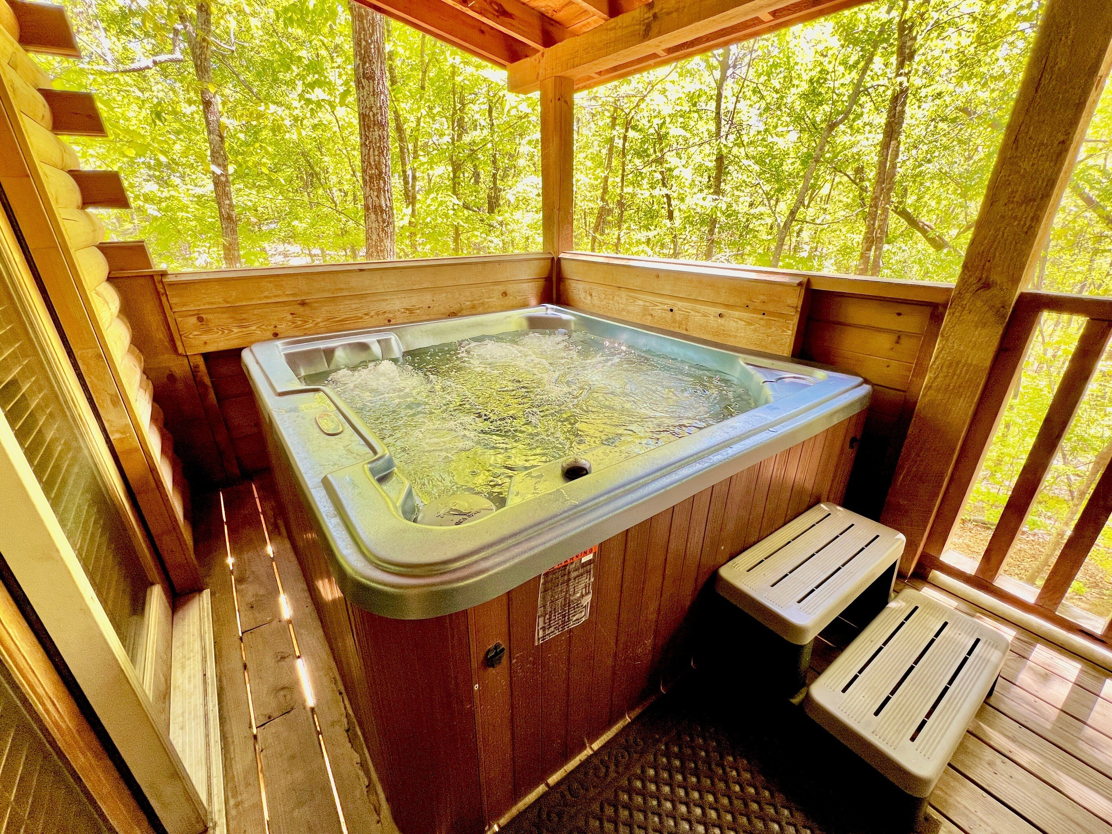 Cabin, Multiple Beds, Hot Tub | Property grounds