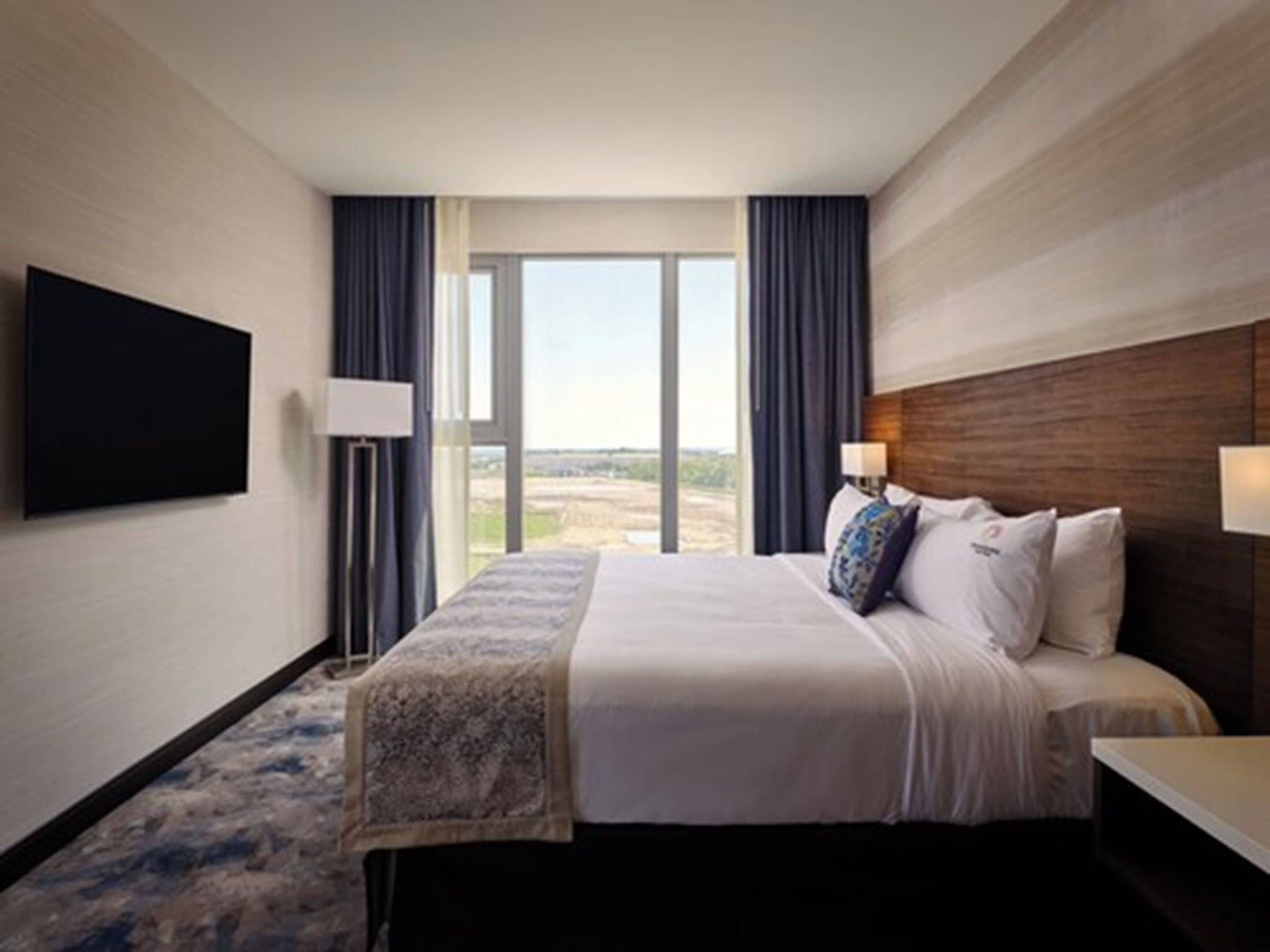 Hypo-allergenic bedding, pillow-top beds, in-room safe, desk