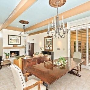 House, Multiple Beds, Pool Access, Mountain View | Dining - Indian Canyon Retreat (Palm Springs)