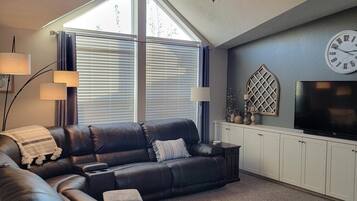 Smart TV, video games, DVD player, video library