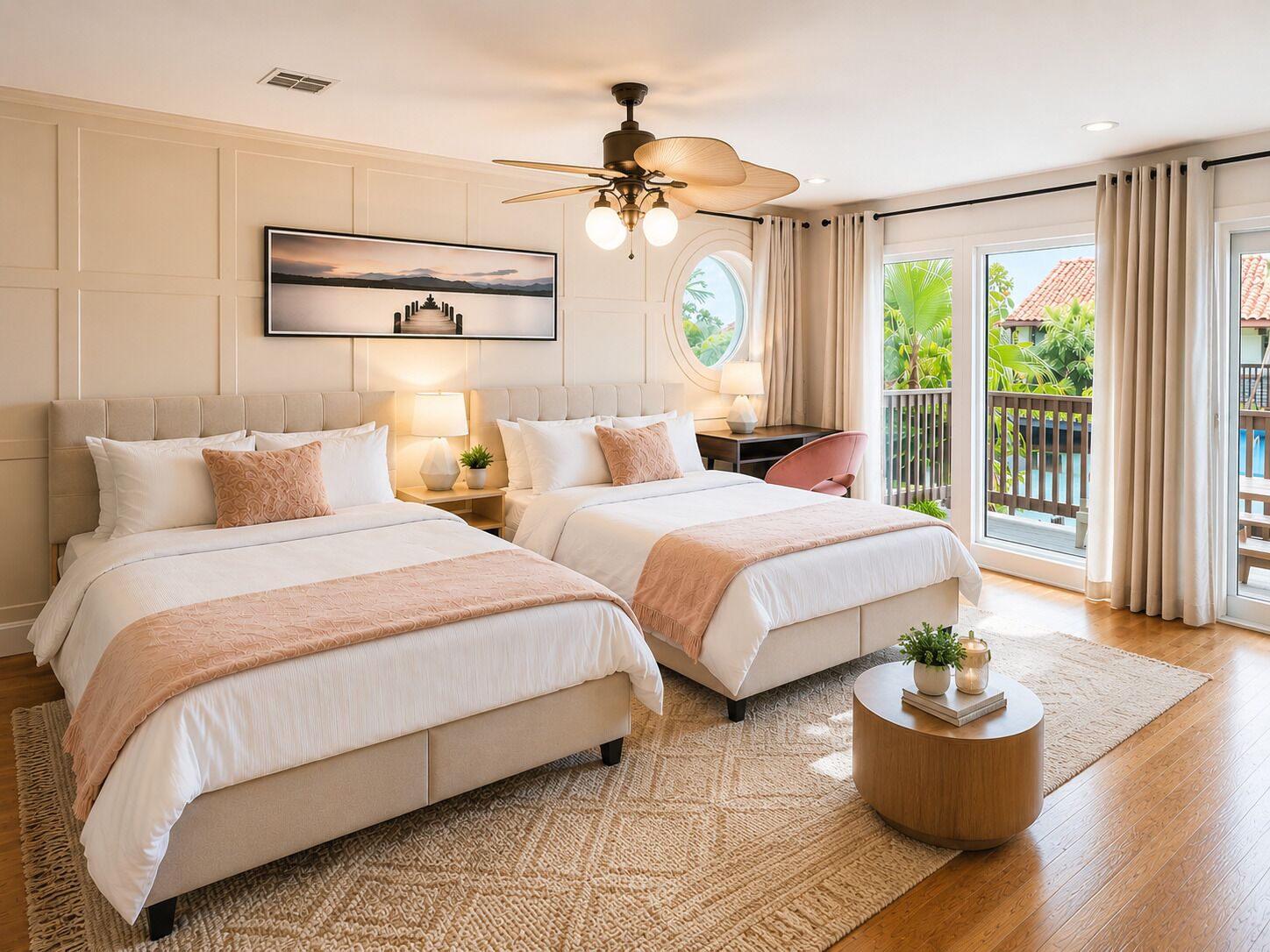 5 habitaciones, tabla de planchar con plancha, wifi y ropa de cama 