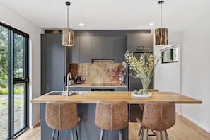 Fridge, oven, dishwasher, electric kettle