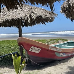 Plage privée, sable noir, bar de plage