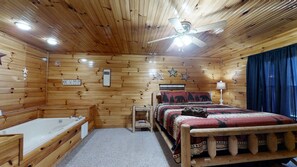 Cabin, Multiple Beds, Hot Tub, Mountain View | 2 bedrooms, free WiFi, bed sheets