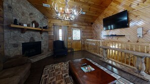 Cabin, Multiple Beds, Hot Tub, Mountain View | Balcony view