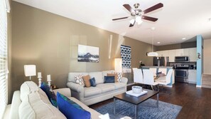 House, Multiple Beds, Kitchen, Garden View (Moana’s Hut) | Living area | 42-inch flat-screen TV with digital channels - Moana's Hut Miles From World's Best Theme Parks! (Kissimmee)