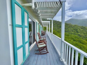 Property grounds - Quiet hillside villa with expansive sea, beach, and mountain views... (St Croix)