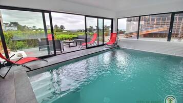 Indoor pool, a heated pool