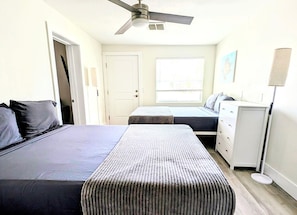 2 bedrooms, iron/ironing board, travel crib, free WiFi