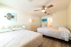 2 bedrooms, iron/ironing board, travel crib, free WiFi