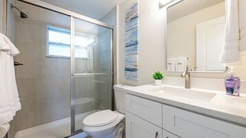Hair dryer, towels