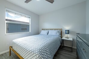 2 bedrooms, iron/ironing board, travel crib, free WiFi