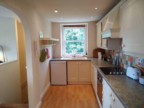 Apartment | Private kitchen | Fridge, microwave, oven, stovetop - Gorgeous Private Apartment, Mesmerising sea Views (Teignmouth)