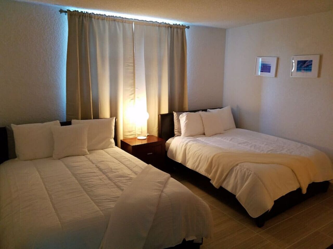 1 bedroom, desk, iron/ironing board, travel cot