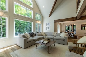 Smart TV, fireplace, table tennis, video library