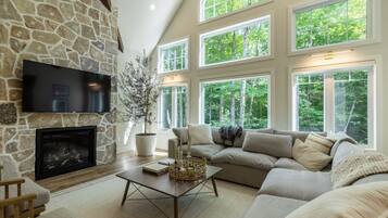 TV connectée, cheminée, table de tennis de table, vidéothÚque