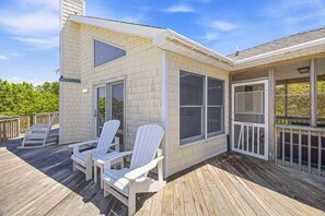 Terrace/patio - A Peace of Quiet | 1,025 ft. to the Beach | Private Pool (Duck)