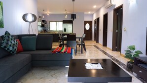 Condo, 3 Bedrooms | Living area - Paseo Del Sol Surf 203 3 Bedroom Condo by RedAwning (Playa del Carmen)