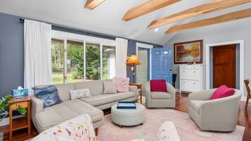 Televisión y chimenea