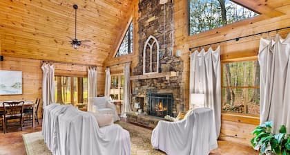 Log Cabin On The Lake