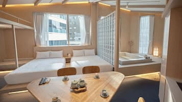 Premium Spa Room - Private floor | Blackout drapes, iron/ironing board, free WiFi, bed sheets